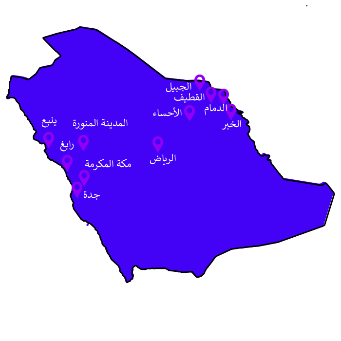 Locations map